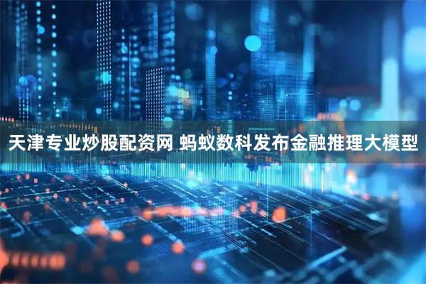 天津专业炒股配资网 蚂蚁数科发布金融推理大模型